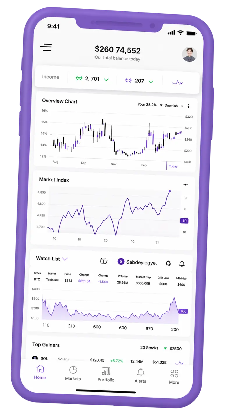 Juniper Stakereach trading platform on mobile